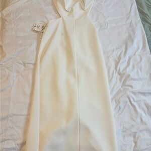 Zara Strapless Cream Dress